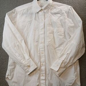 Free Assembly Women's Shirt Long Sleeve Size S Button-up White
